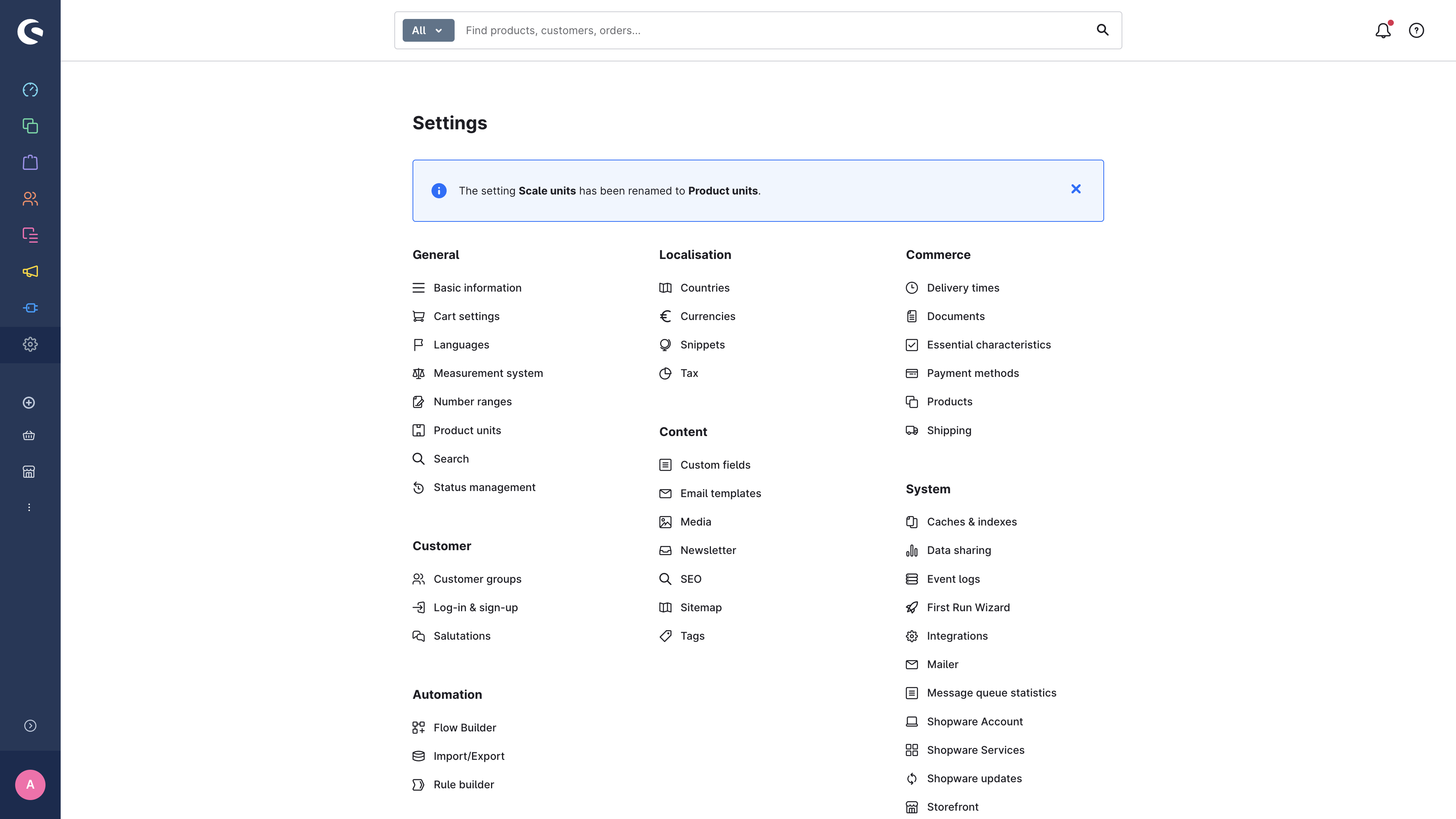 Settings Menu Ucp Item